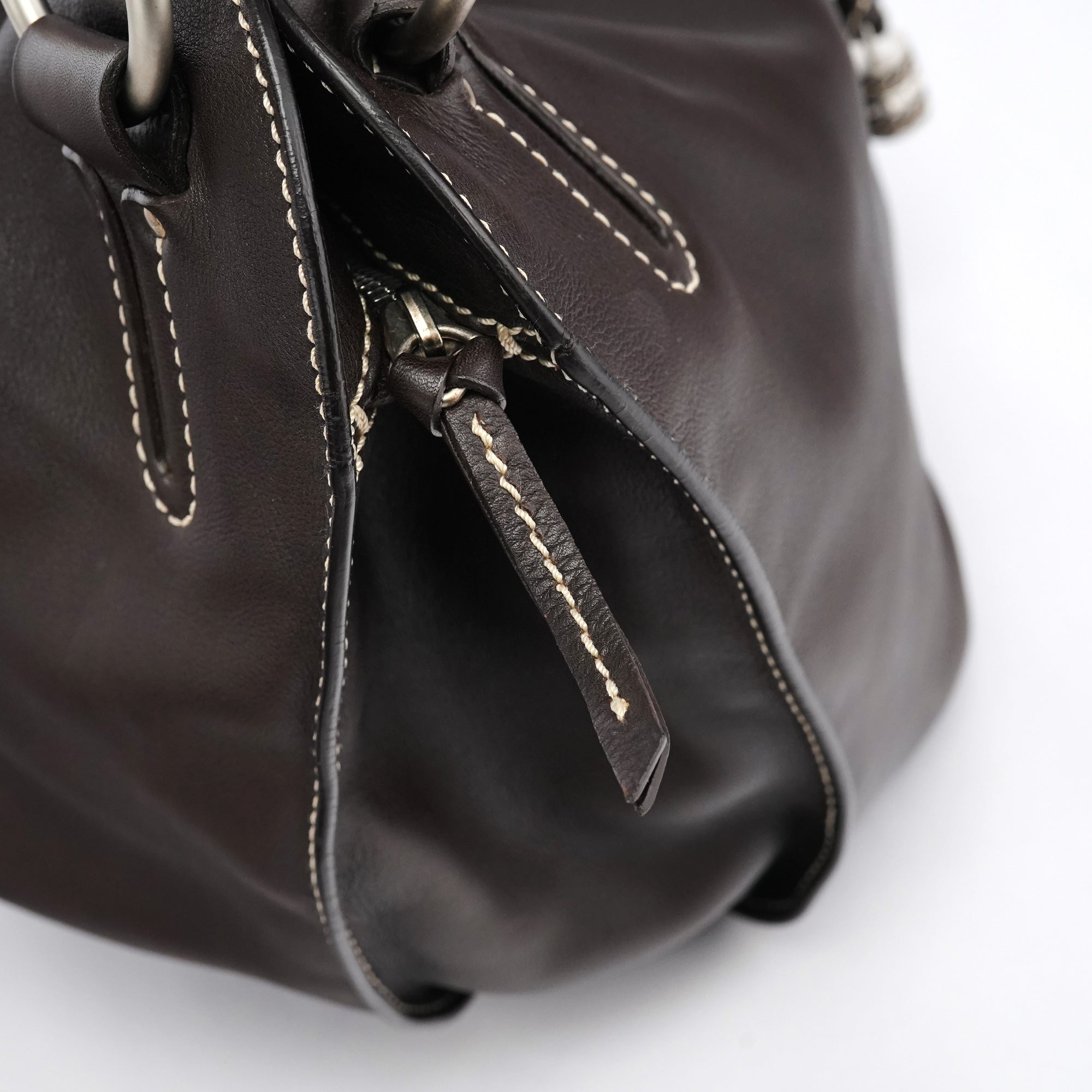 Brown Leather Bittersweet Shoulder Bag