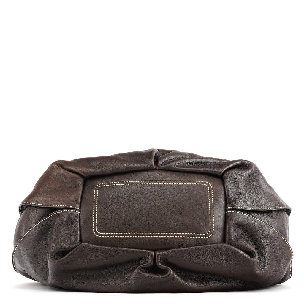 Brown Leather Bittersweet Shoulder Bag