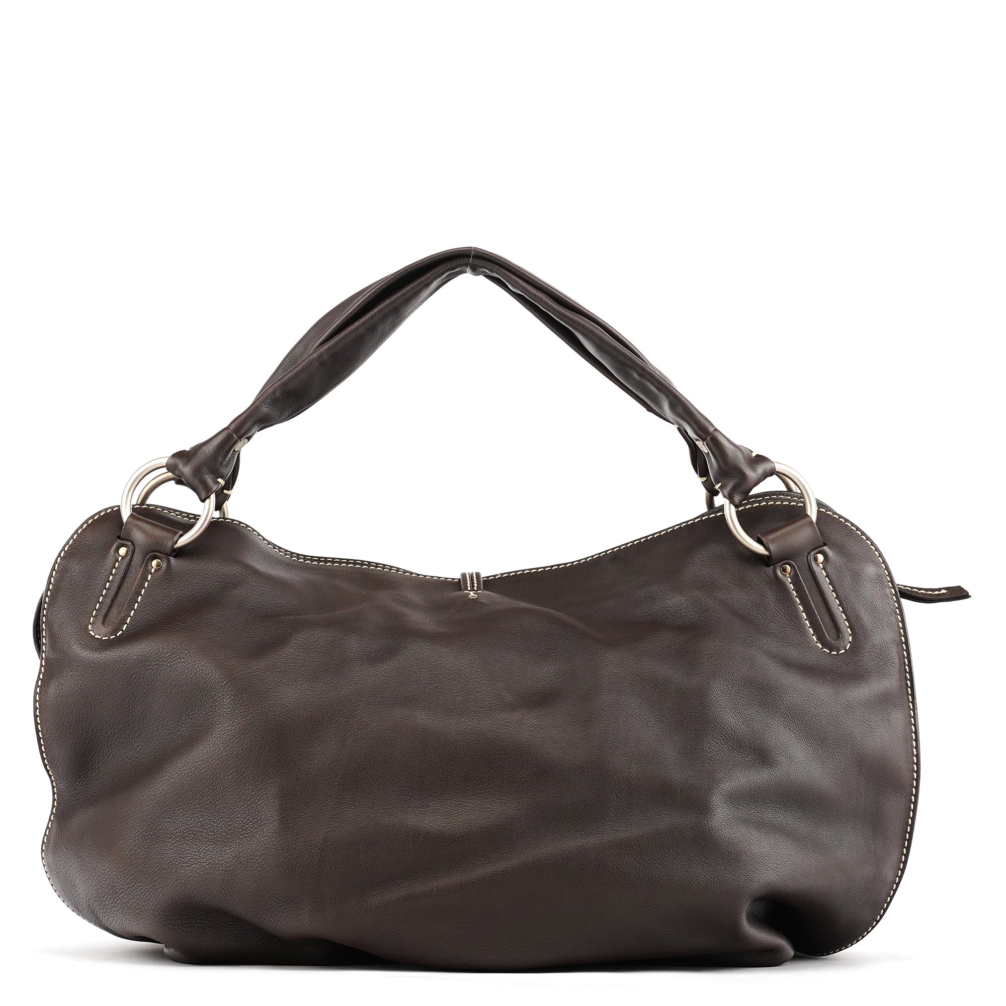 Brown Leather Bittersweet Shoulder Bag