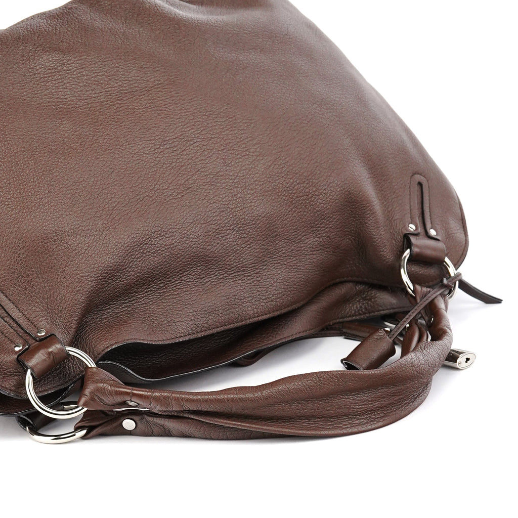 Brown Leather Bittersweet Shoulder Bag