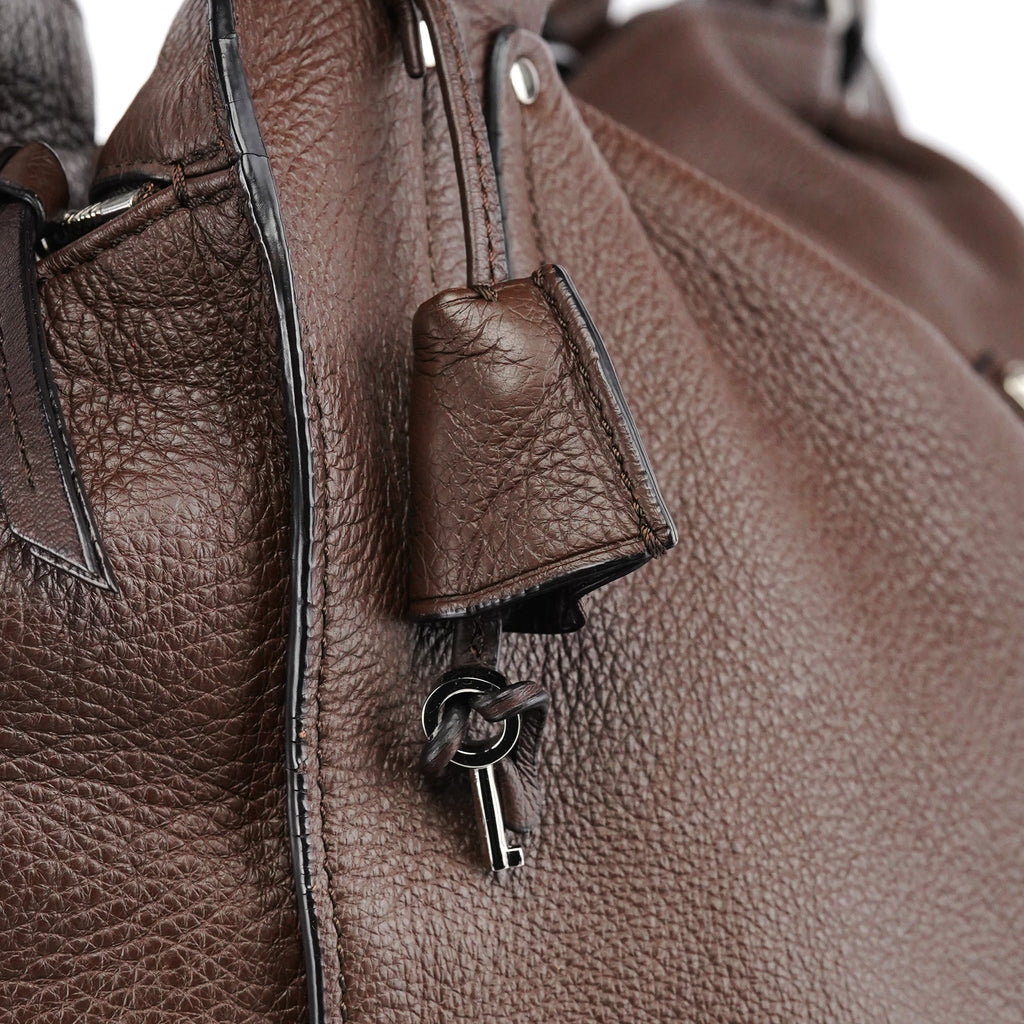 Brown Leather Bittersweet Shoulder Bag