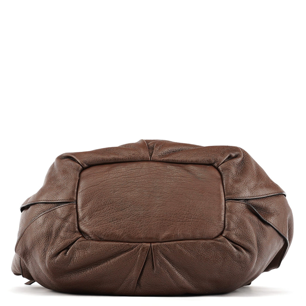 Brown Leather Bittersweet Shoulder Bag