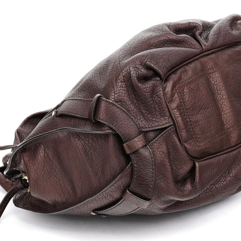 Brown Leather Bittersweet Shoulder Bag