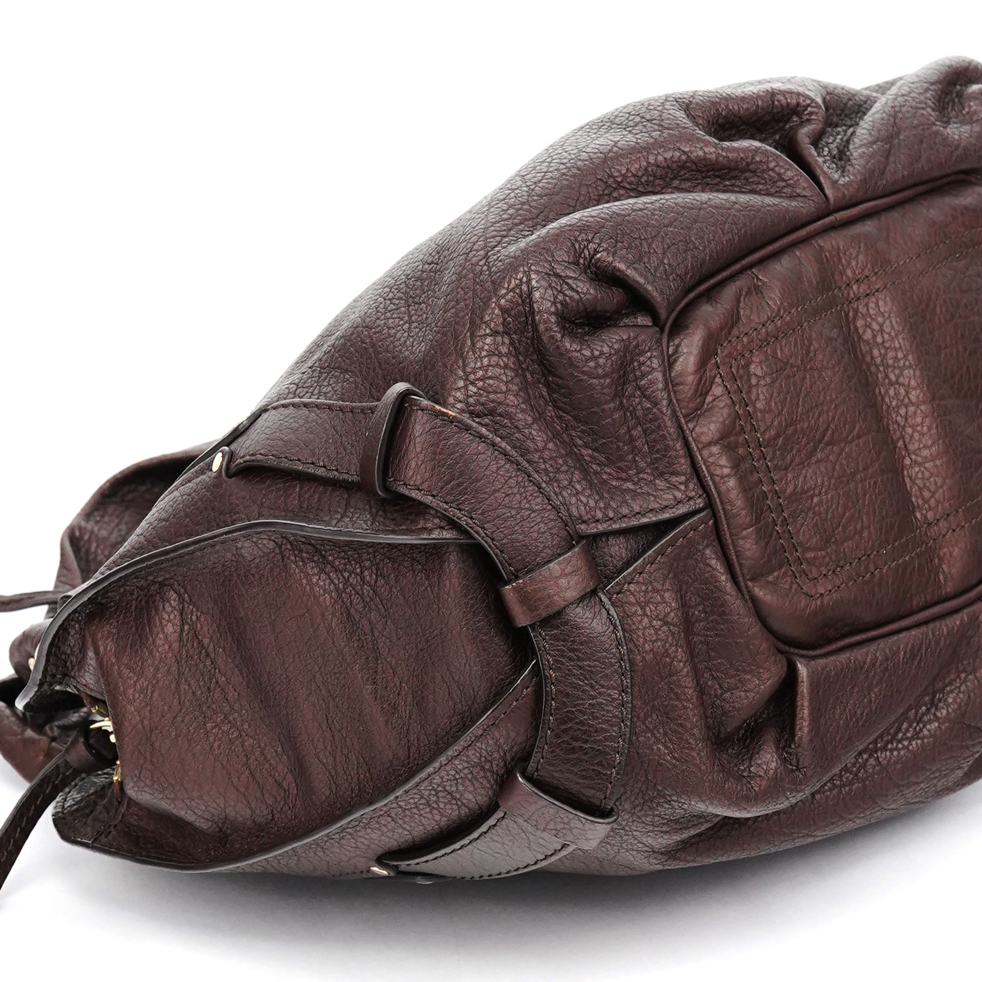 Brown Leather Bittersweet Shoulder Bag