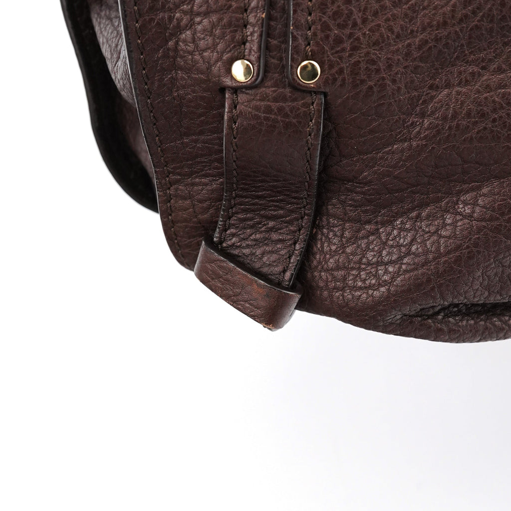 Brown Leather Bittersweet Shoulder Bag