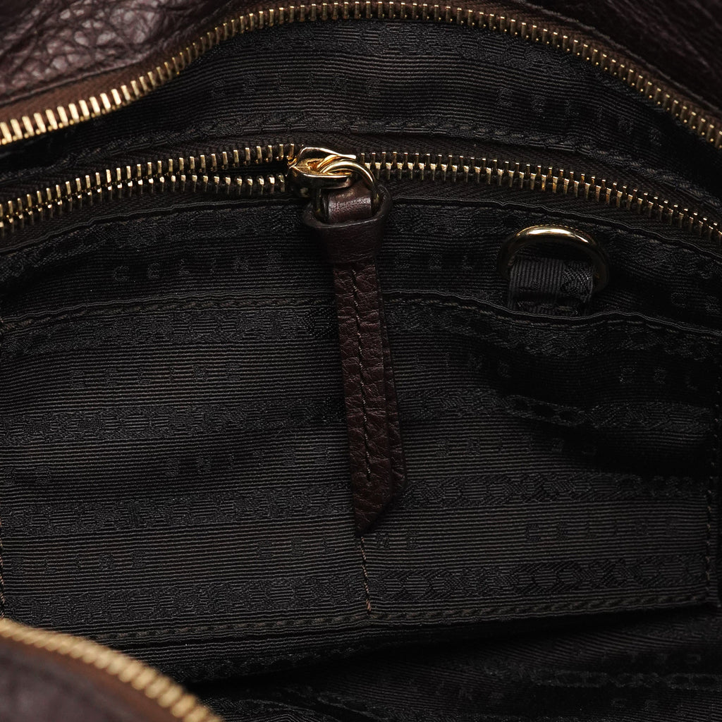 Brown Leather Bittersweet Shoulder Bag