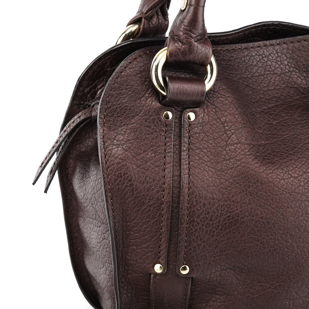 Brown Leather Bittersweet Shoulder Bag