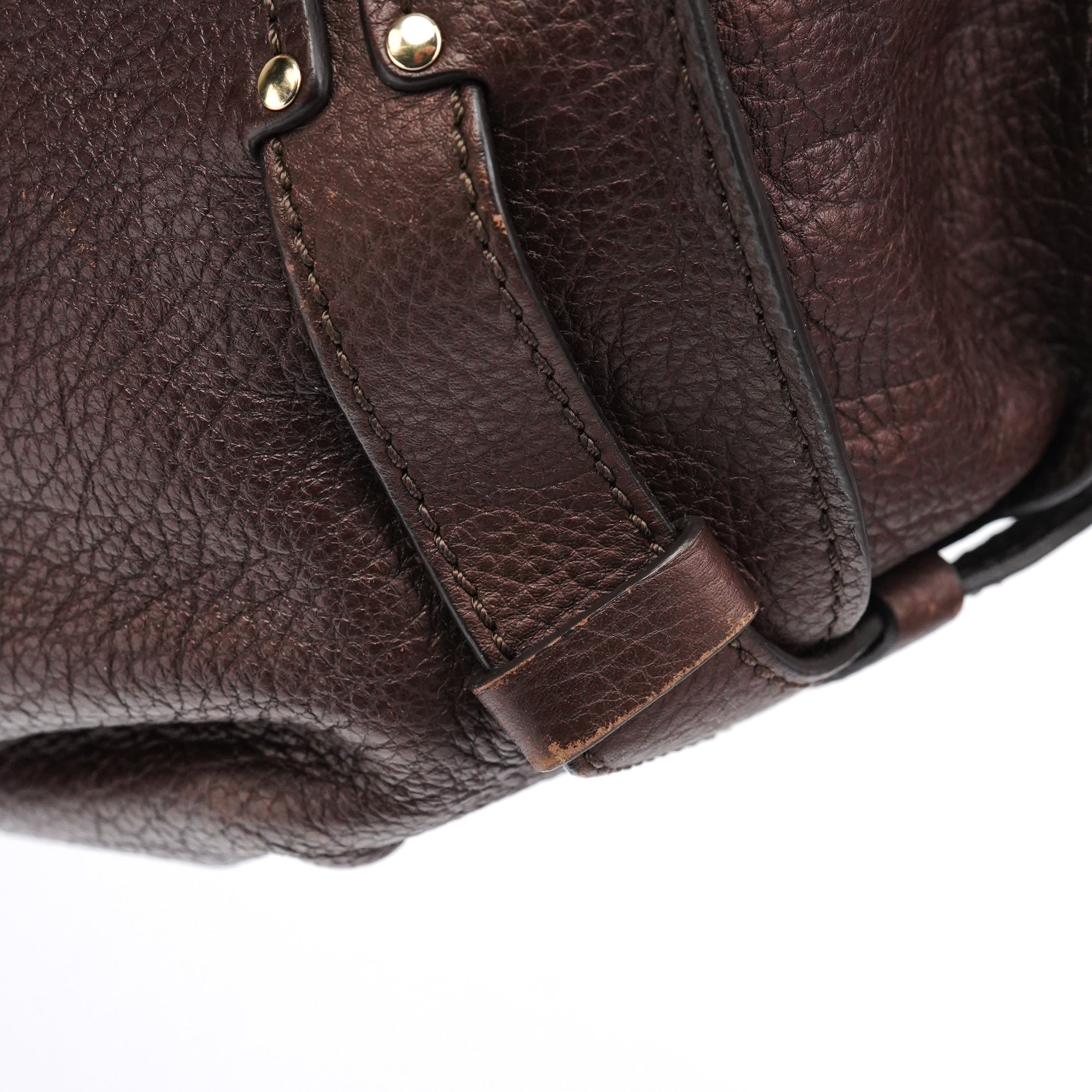 Brown Leather Bittersweet Shoulder Bag