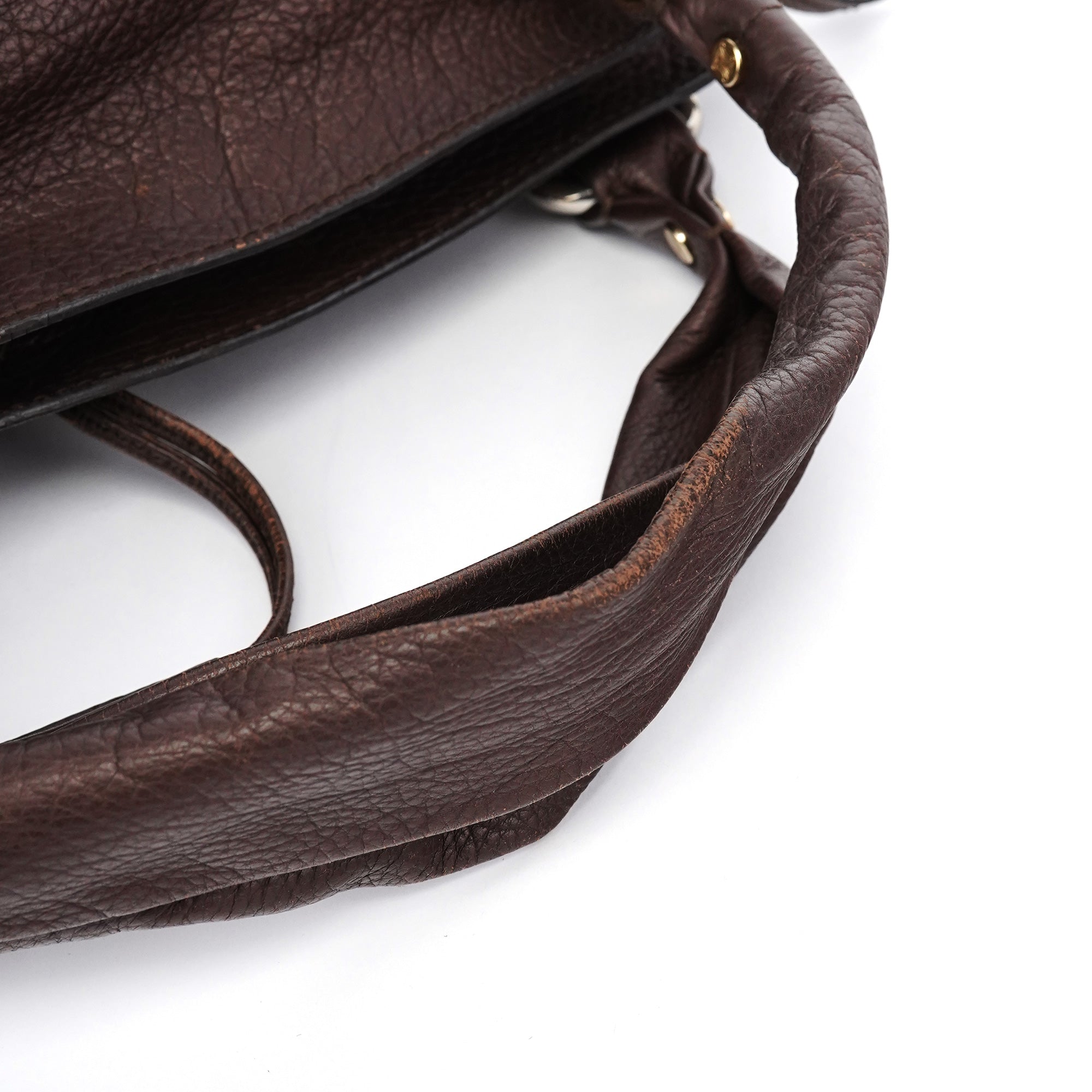 Brown Leather Bittersweet Shoulder Bag