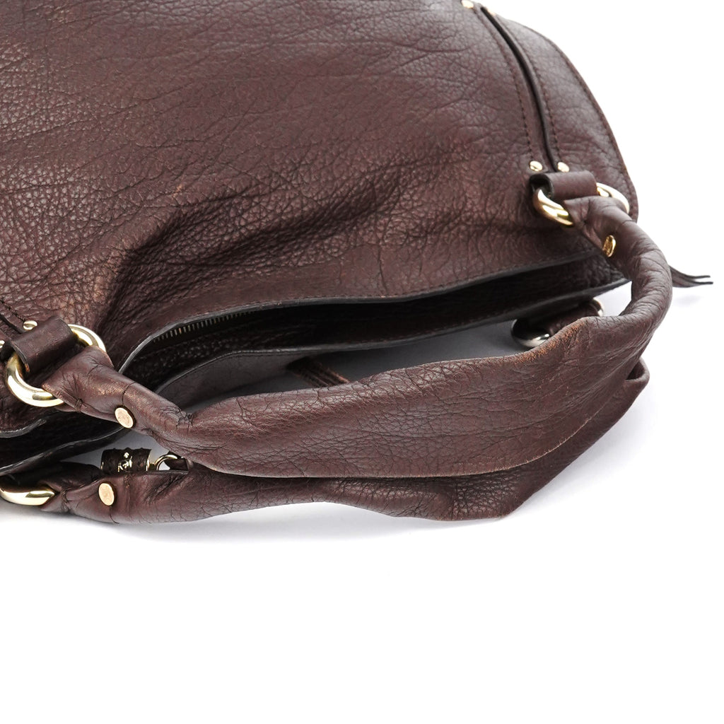 Brown Leather Bittersweet Shoulder Bag