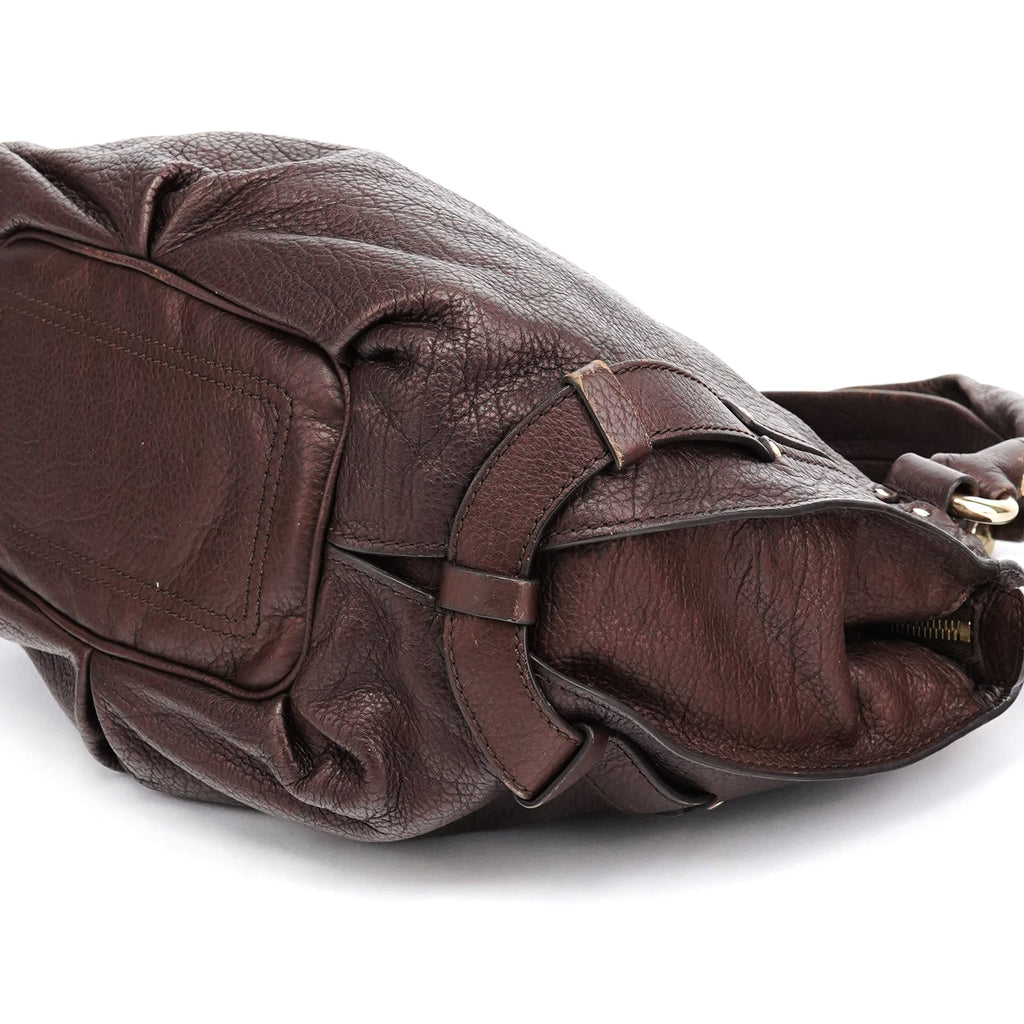 Brown Leather Bittersweet Shoulder Bag
