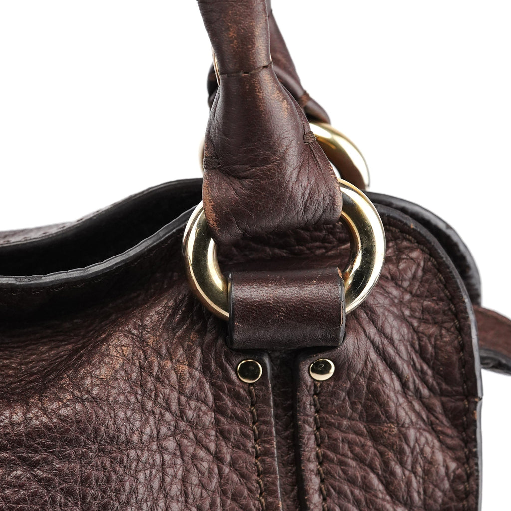 Brown Leather Bittersweet Shoulder Bag