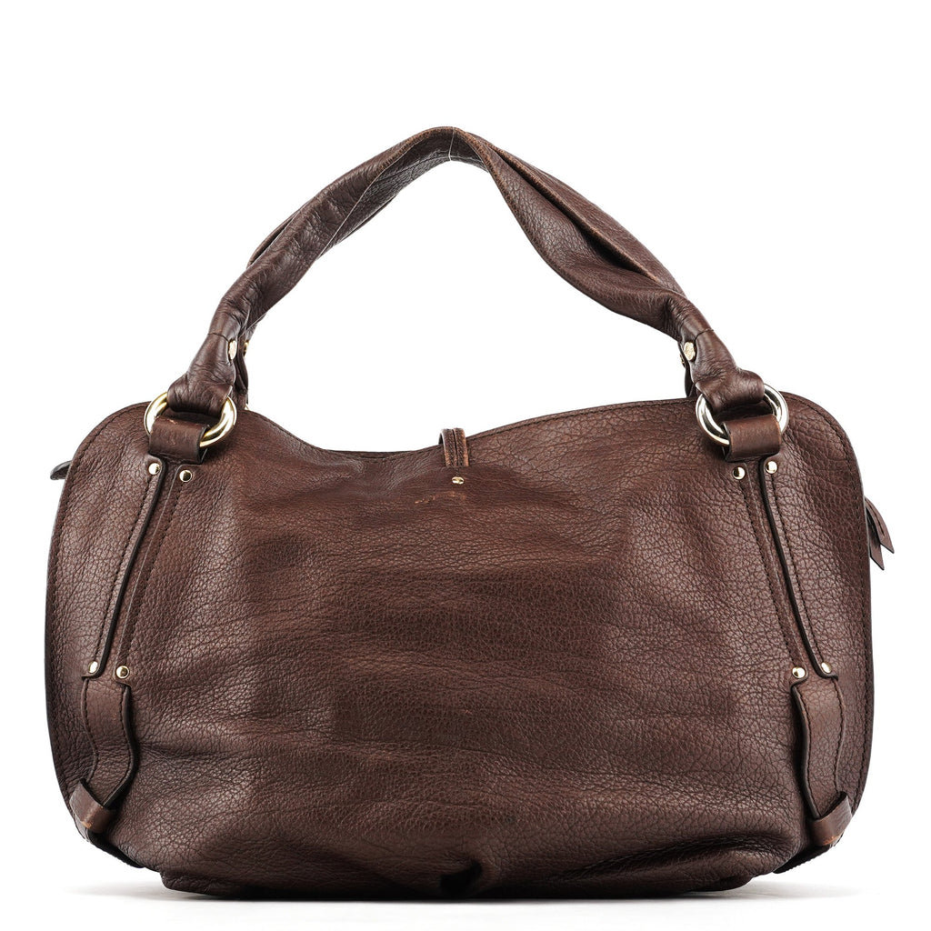 Brown Leather Bittersweet Shoulder Bag