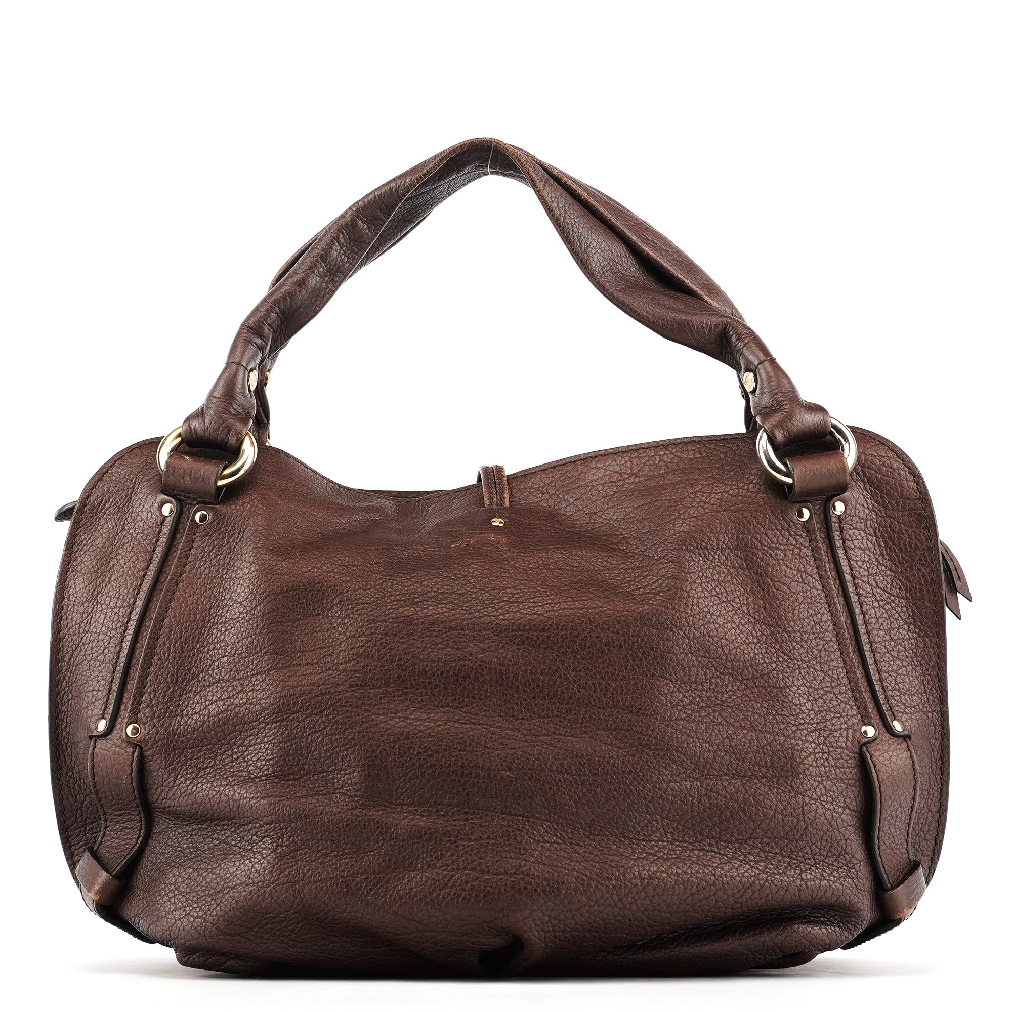 Brown Leather Bittersweet Shoulder Bag