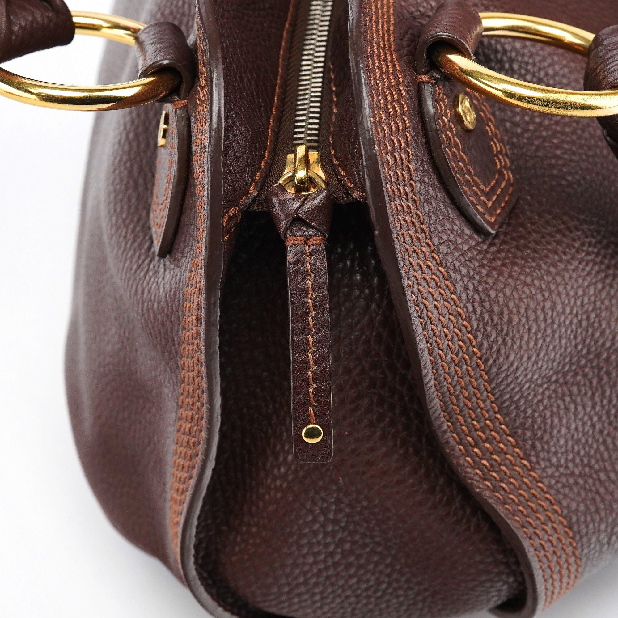 Brown Leather Bittersweet Shoulder Bag
