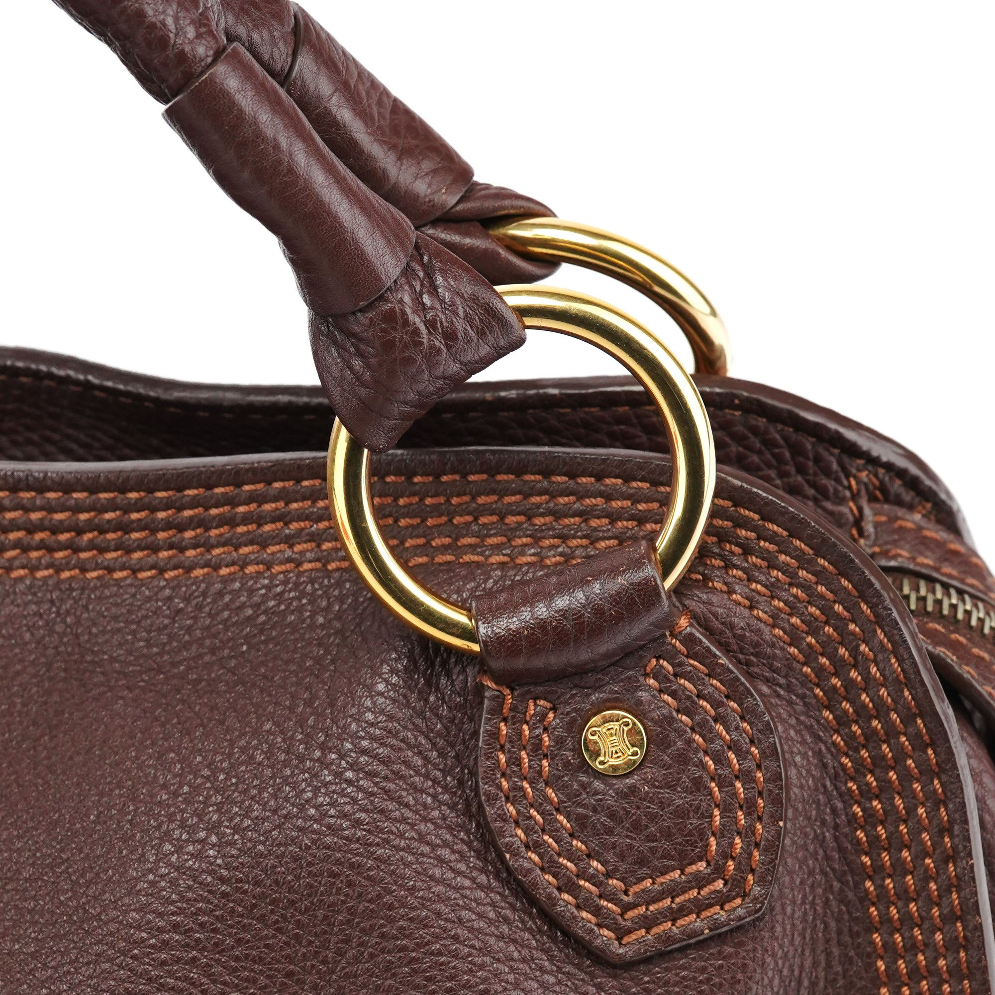 Brown Leather Bittersweet Shoulder Bag