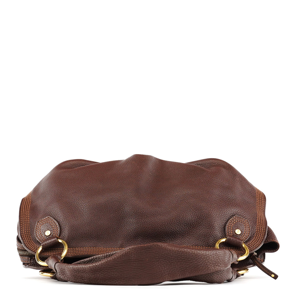 Brown Leather Bittersweet Shoulder Bag