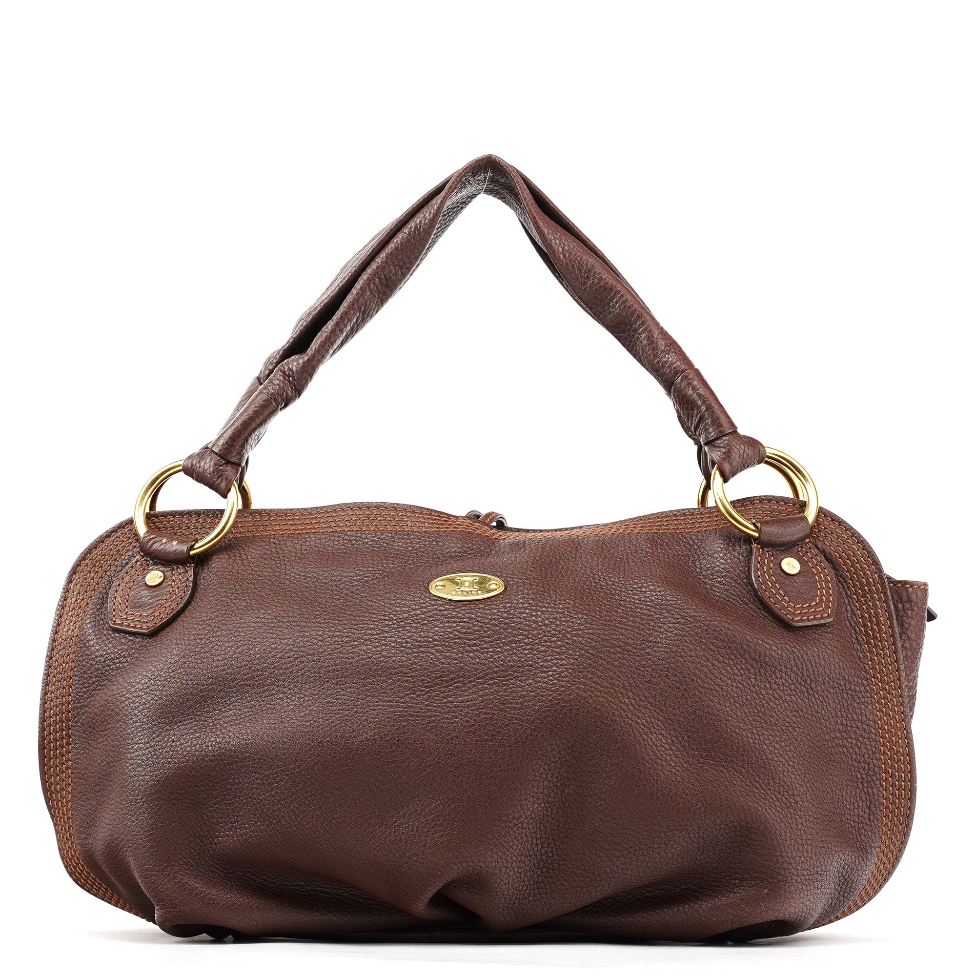 Brown Leather Bittersweet Shoulder Bag