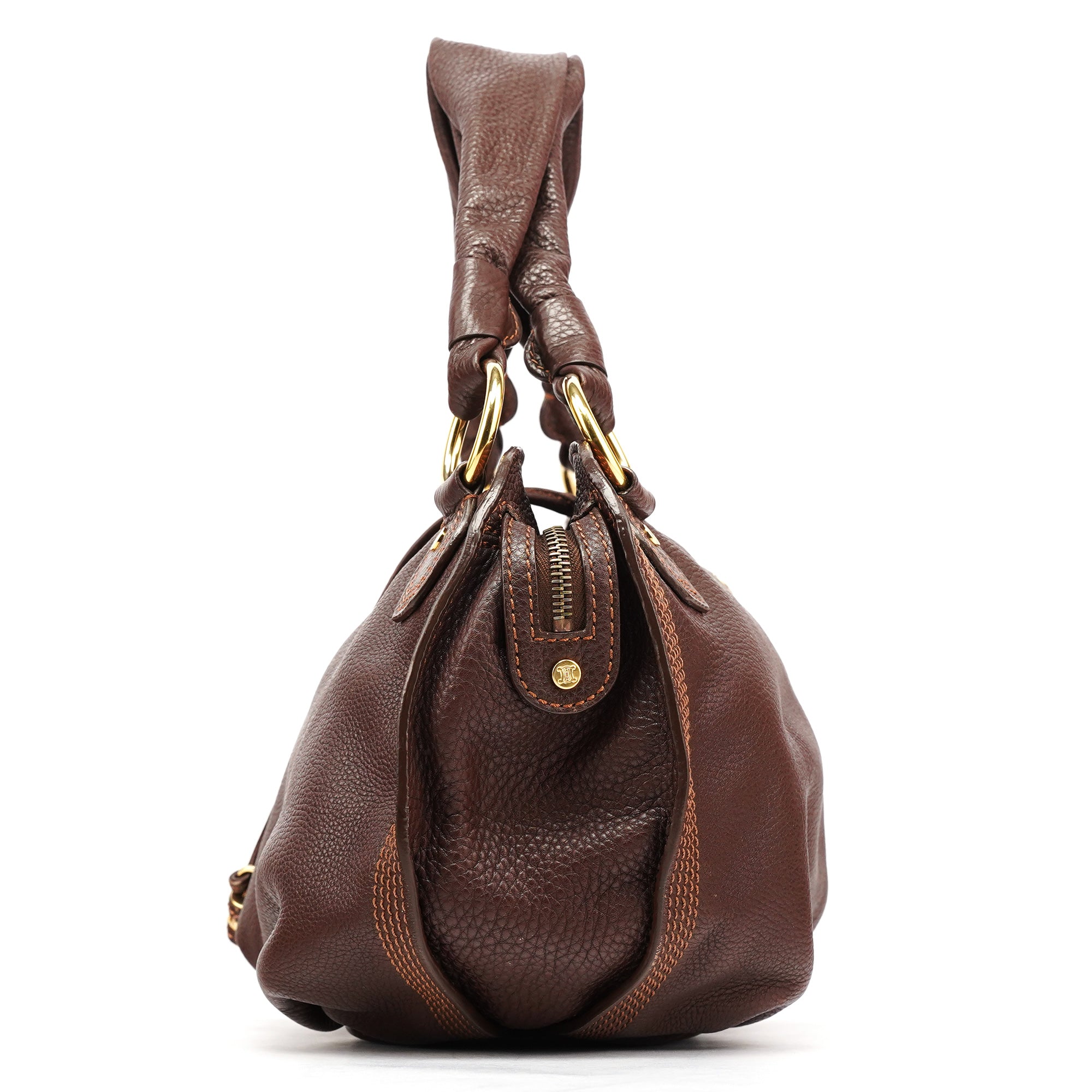 Brown Leather Bittersweet Shoulder Bag