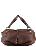 Brown Leather Bittersweet Shoulder Bag