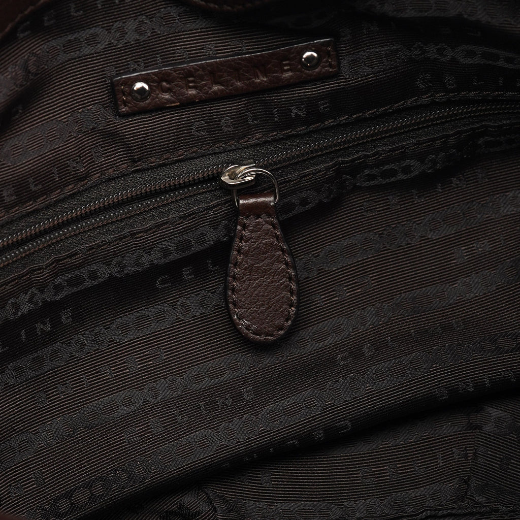 Brown Leather Pillow 2-Way Bag