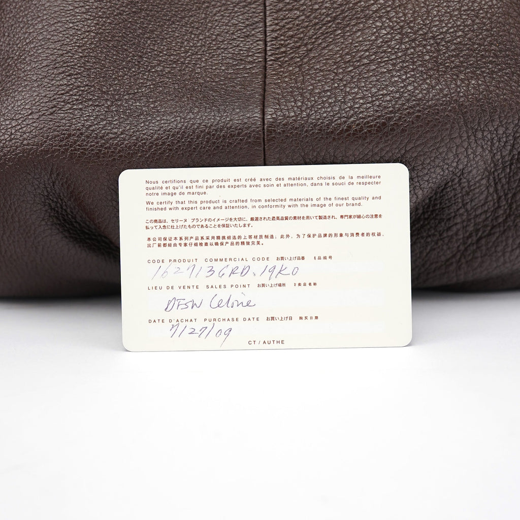 Brown Leather Pillow 2-Way Bag