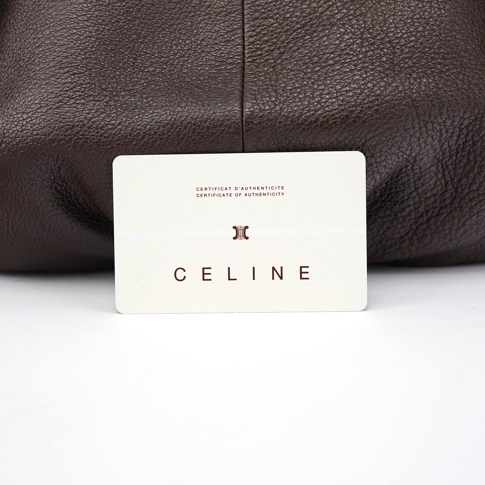 Brown Leather Pillow 2-Way Bag