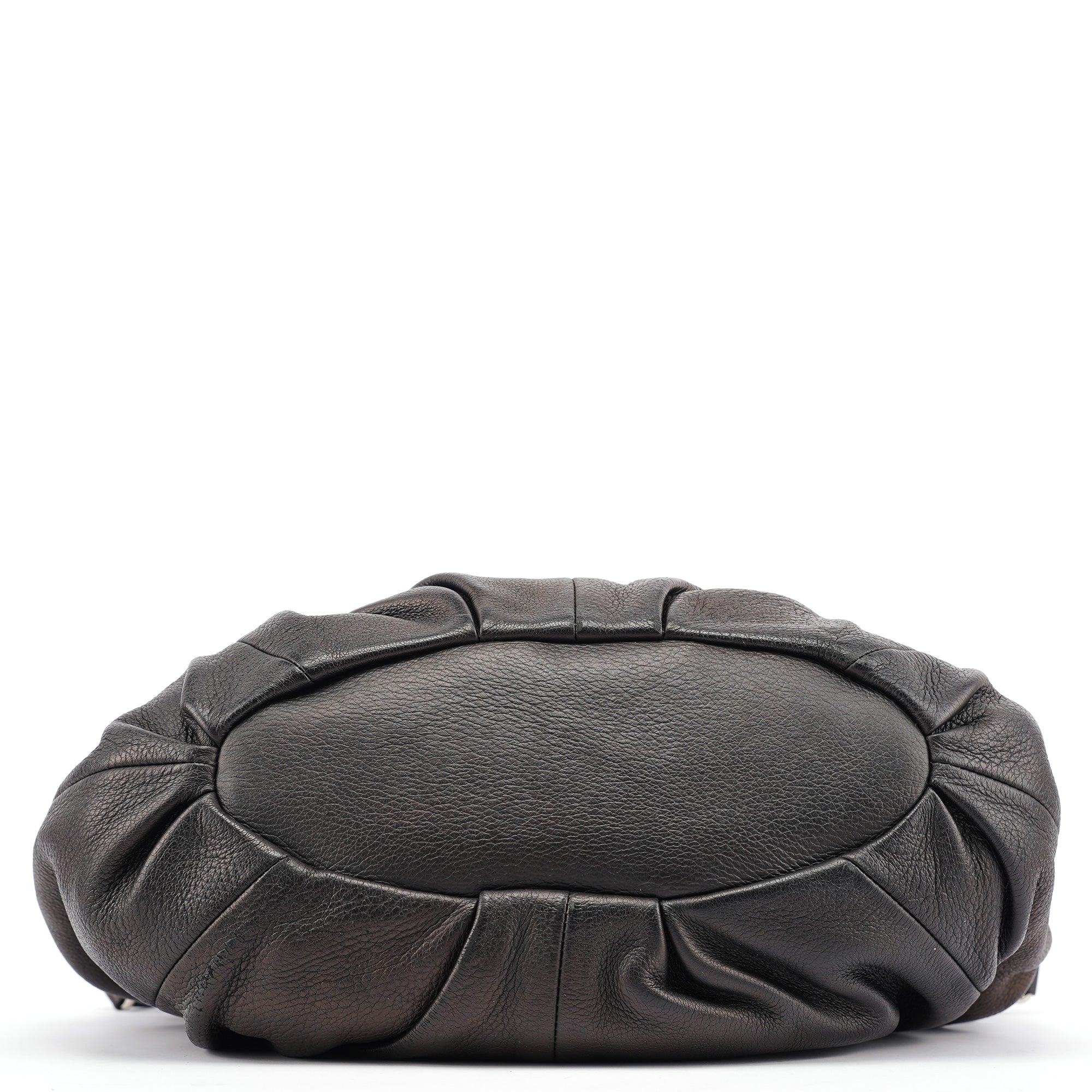 Brown Leather Pillow 2-Way Tote Bag