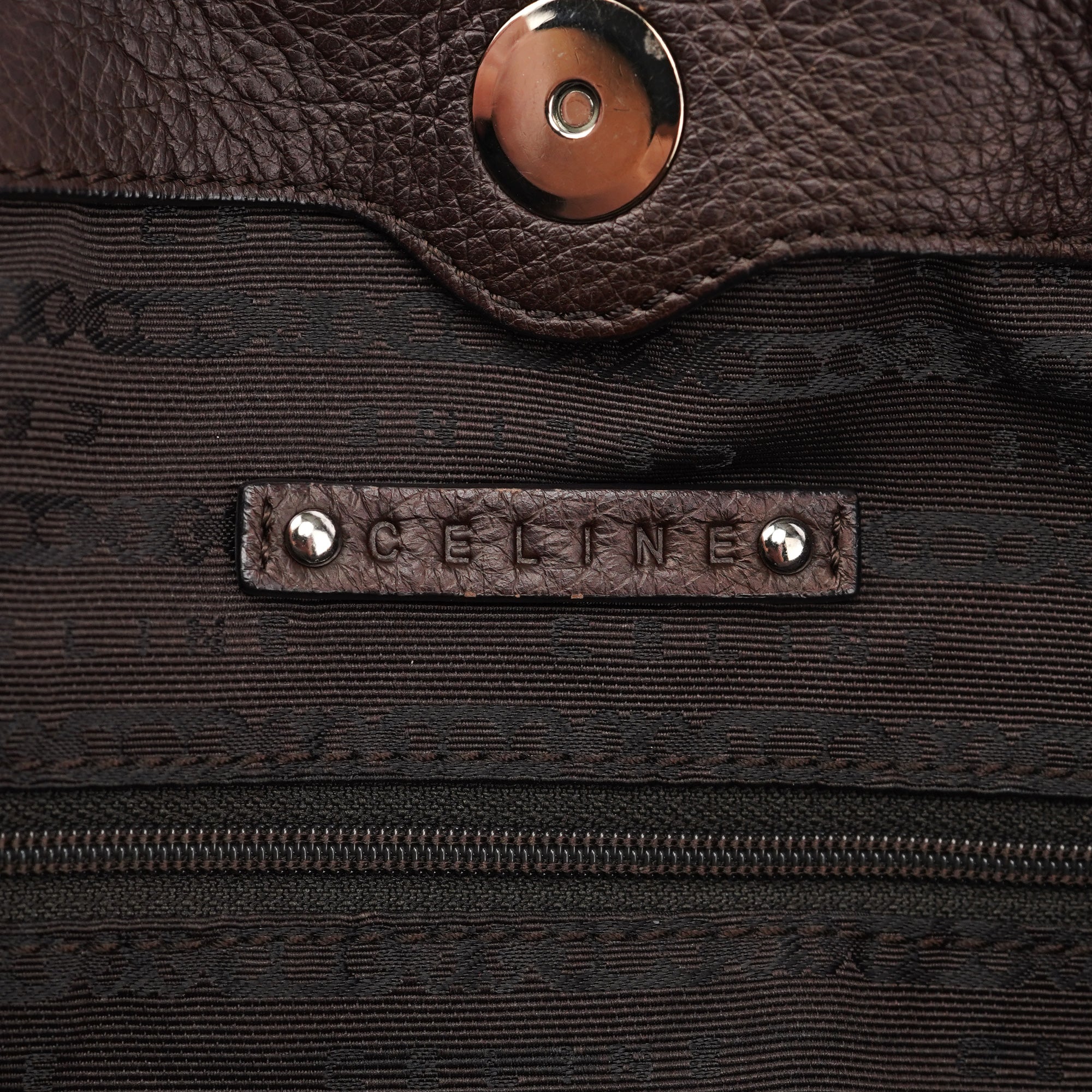 Brown Leather Pillow 2-Way Tote Bag