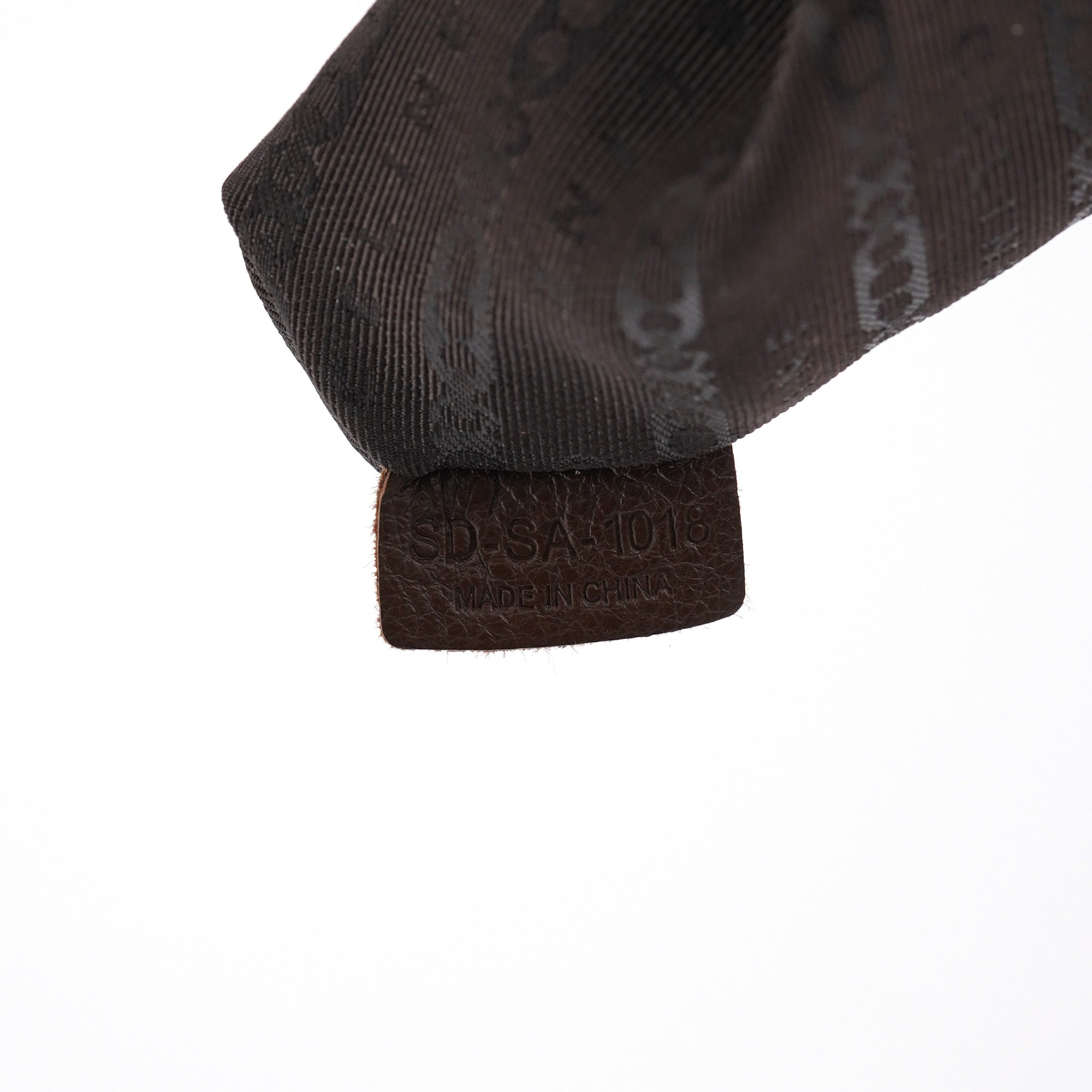 Brown Leather Pillow Tote Bag