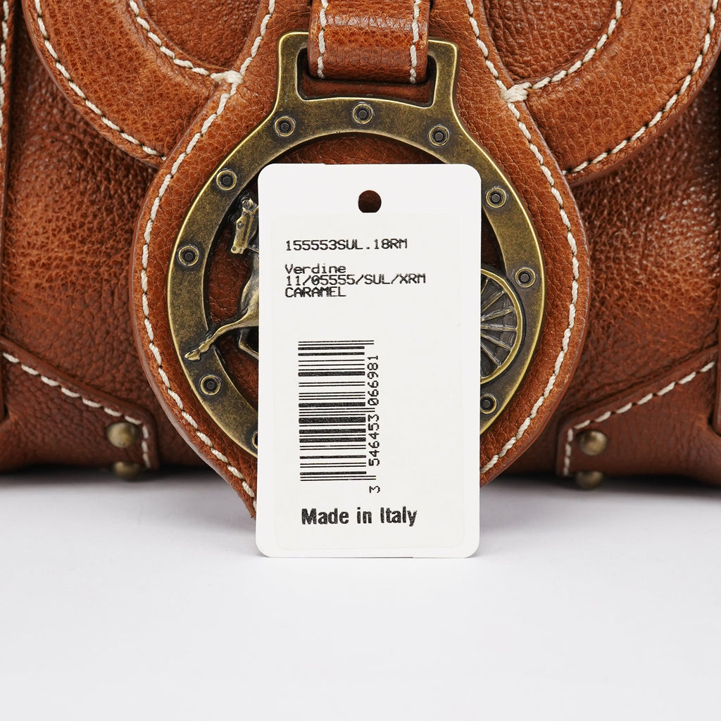 Brown Leather Triomphe Tote Bag