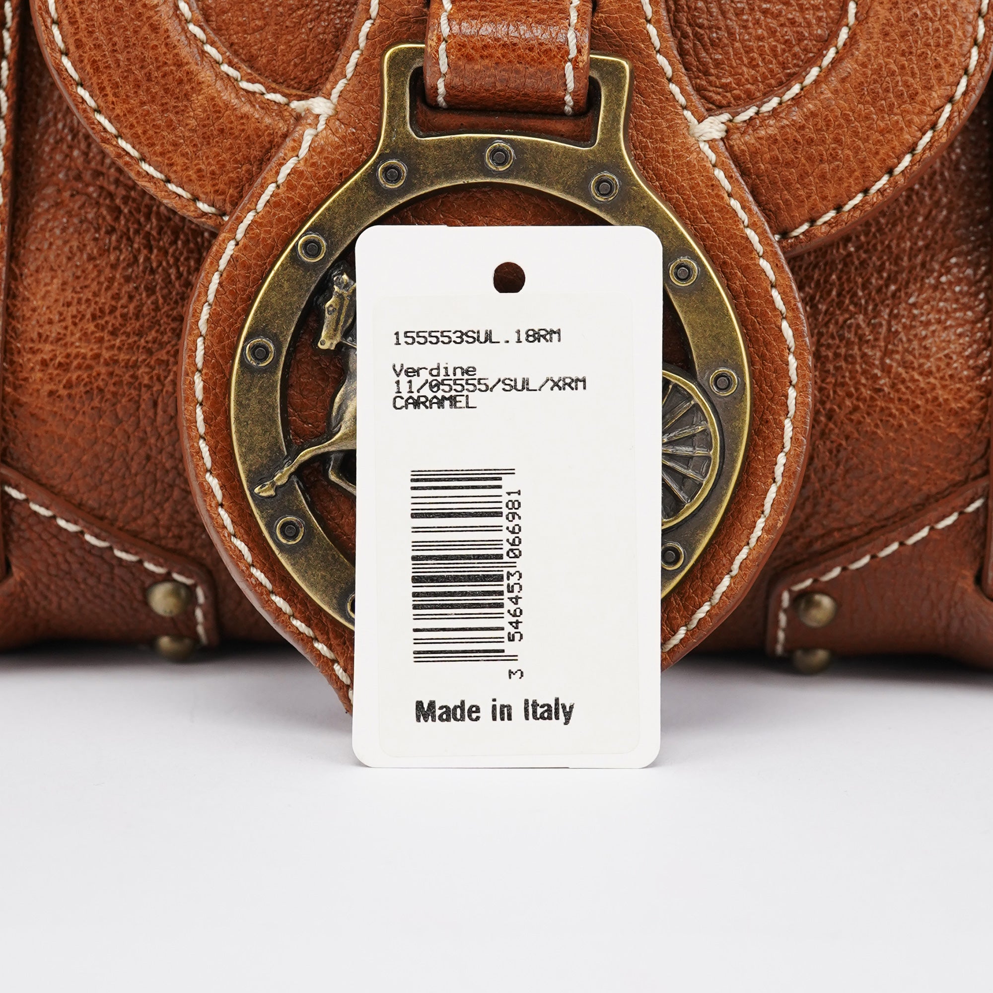 Brown Leather Triomphe Tote Bag