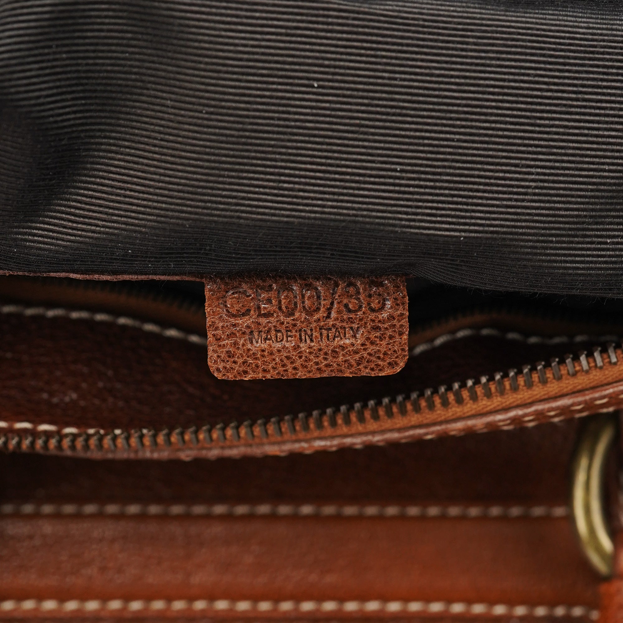 Brown Leather Triomphe Tote Bag