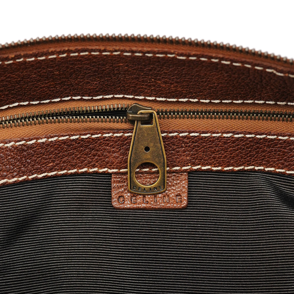 Brown Leather Triomphe Tote Bag