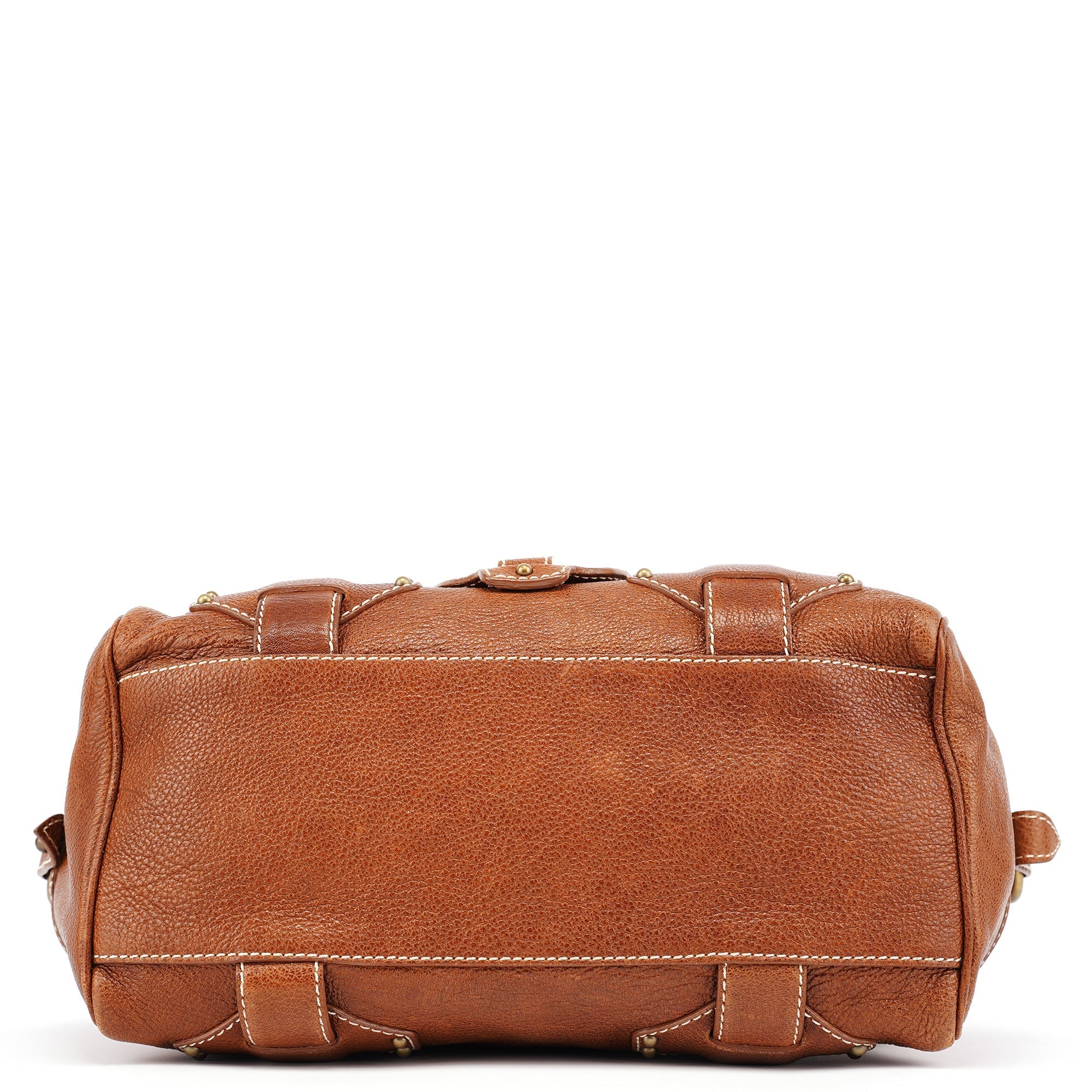 Brown Leather Triomphe Tote Bag