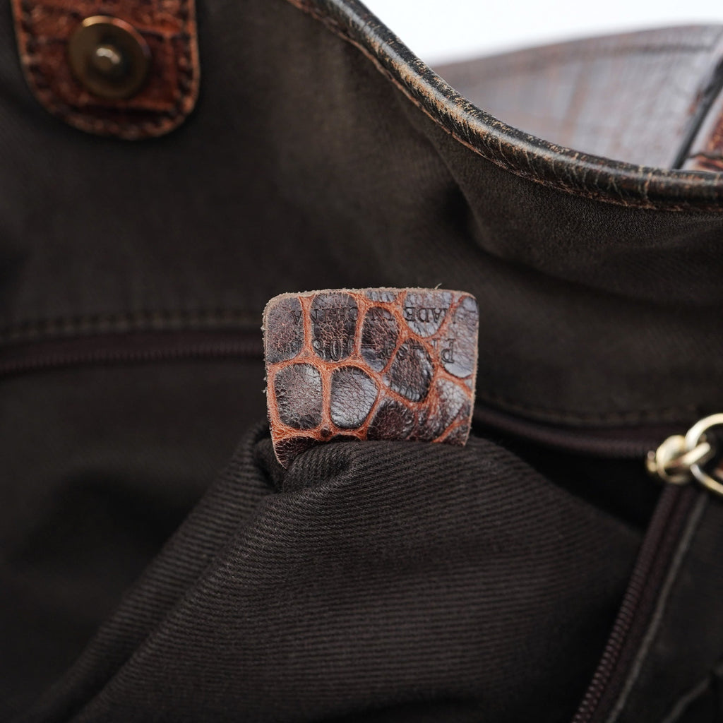 Brown Macadam Bittersweet Shoulder Bag