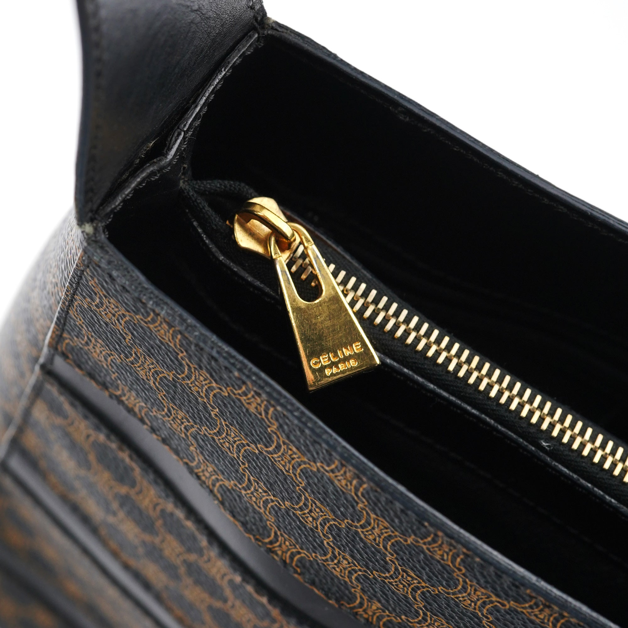 Brown Macadam Canvas Shoulder Bag