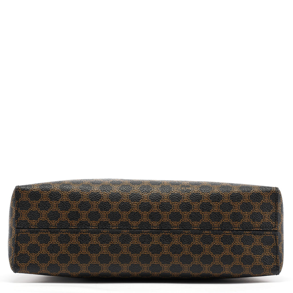 Brown Macadam Canvas Shoulder Bag