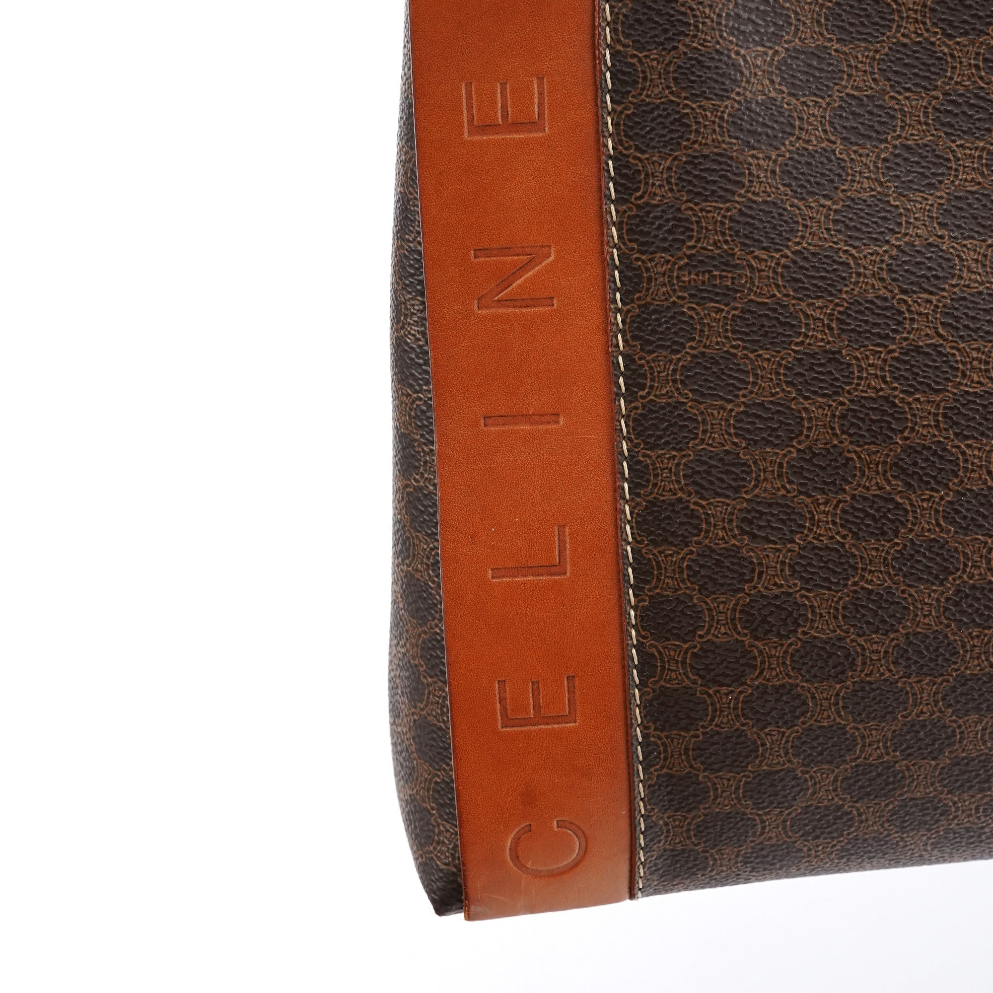 Brown Macadam Logo Tote Bag