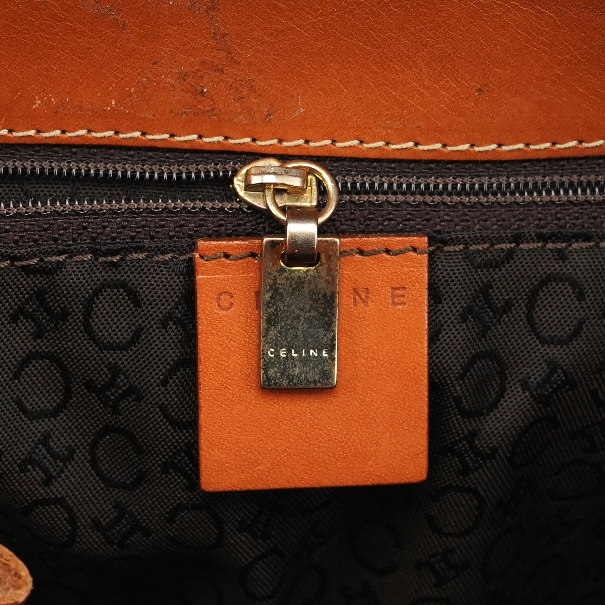 Brown Macadam Logo Tote Bag