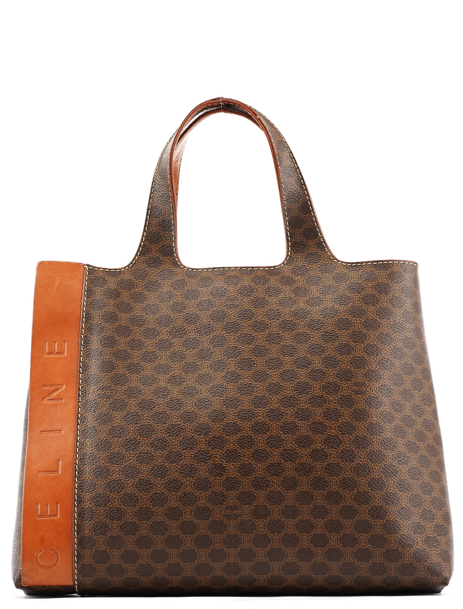 Brown Macadam Logo Tote Bag