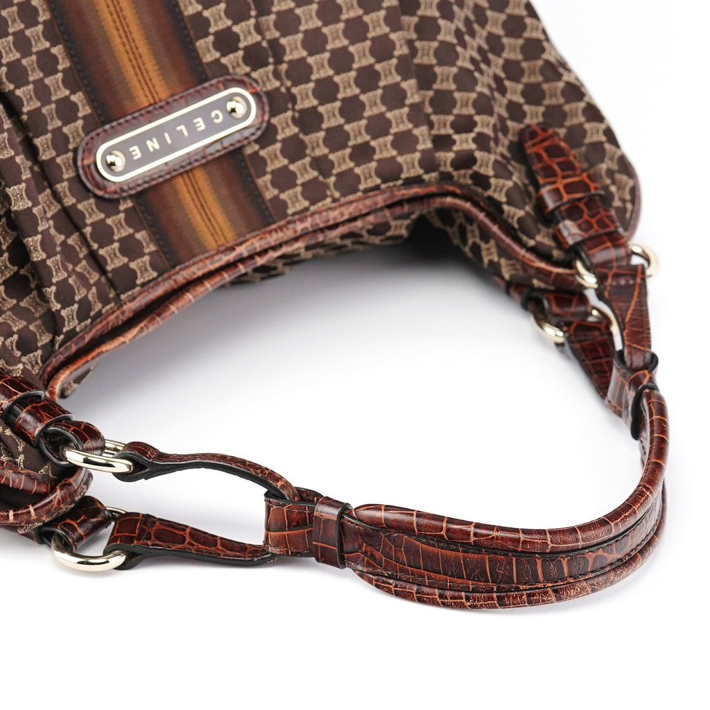 Brown Macadam Monogram Shoulder Bag