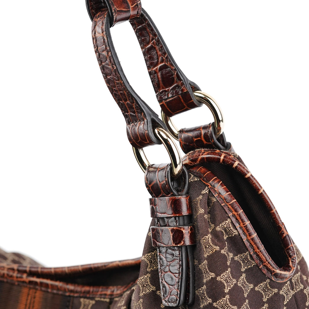 Brown Macadam Monogram Shoulder Bag