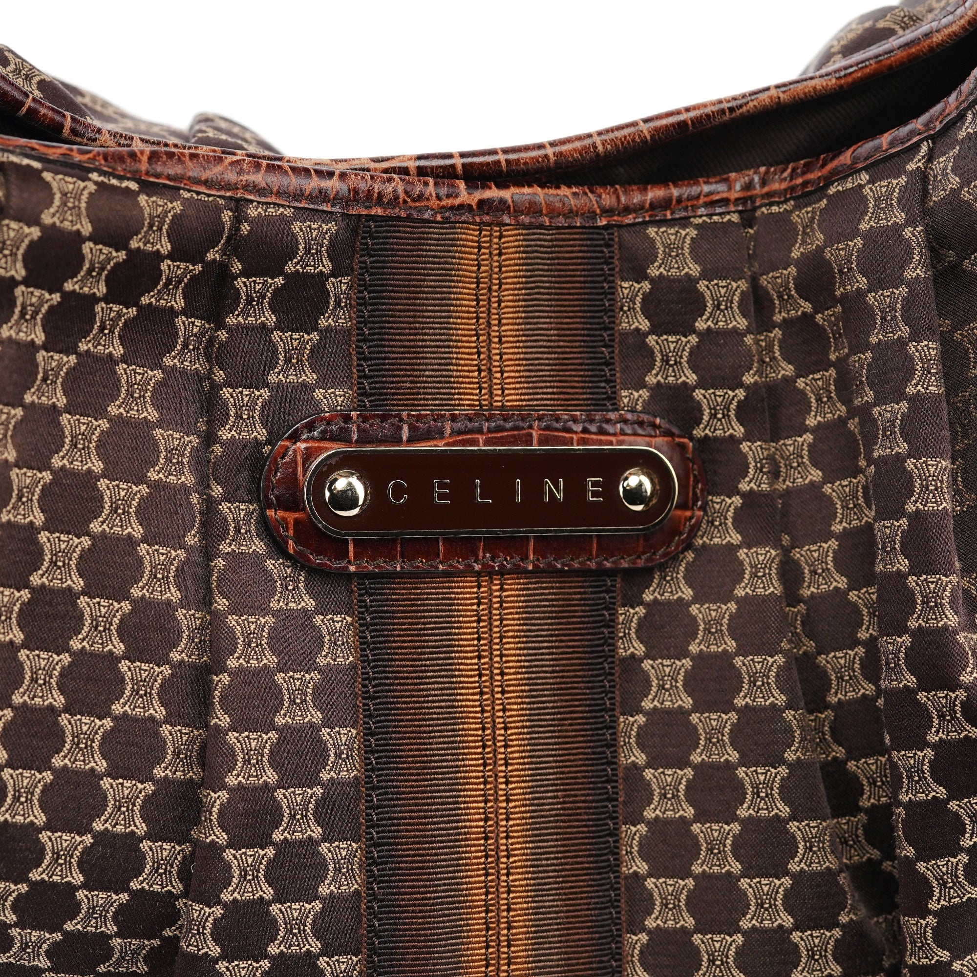 Brown Macadam Monogram Shoulder Bag