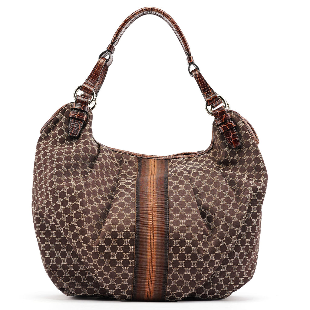 Brown Macadam Monogram Shoulder Bag