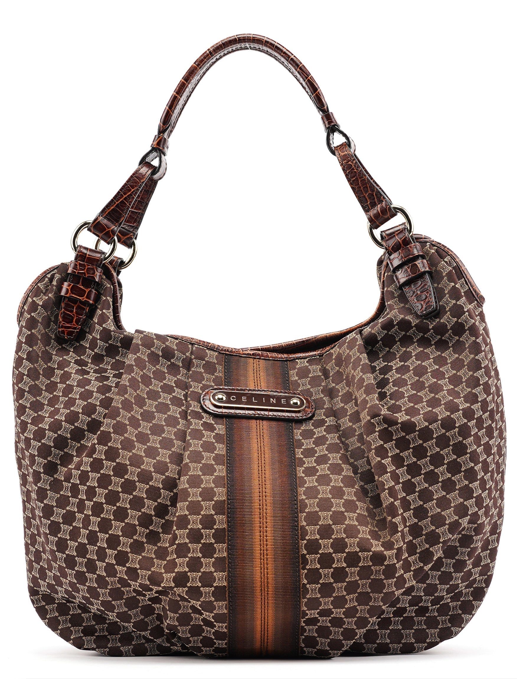 Brown Macadam Monogram Shoulder Bag