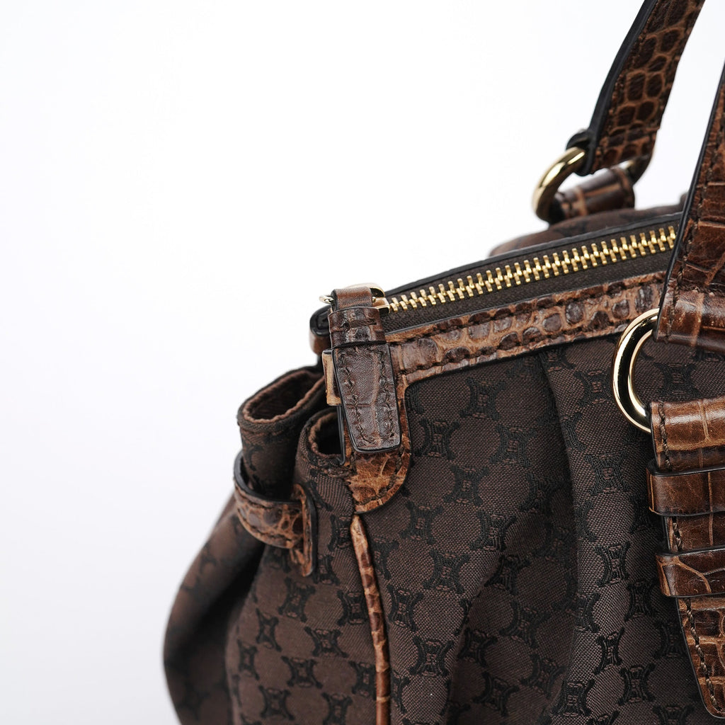 Brown Macadam Monogram Tote Bag