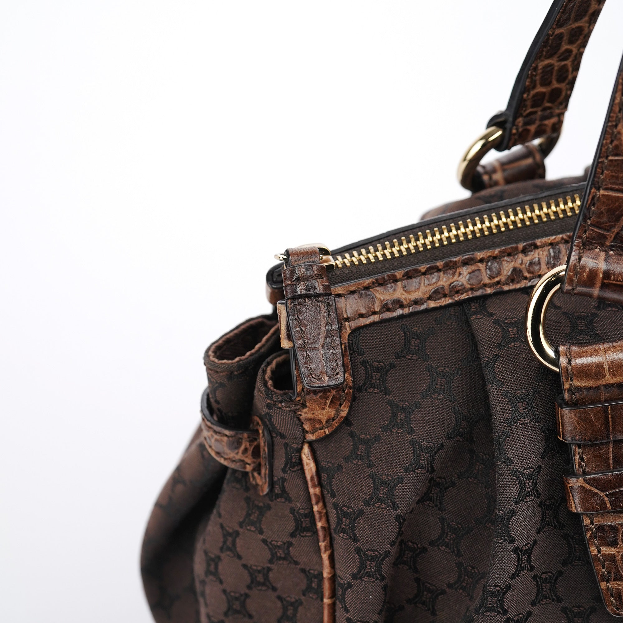 Brown Macadam Monogram Tote Bag
