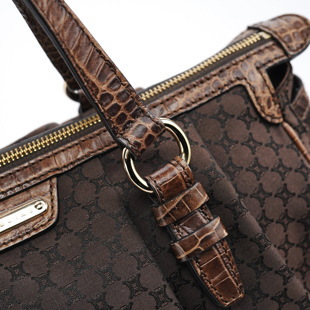 Brown Macadam Monogram Tote Bag