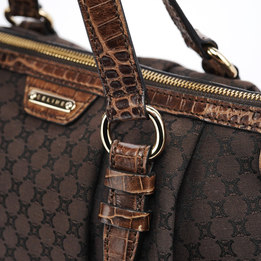 Brown Macadam Monogram Tote Bag